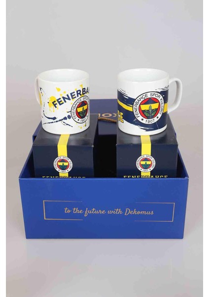 DEKOMUS GIFT BOX ÖZEL KUTULU LiSANSLI 2'Lİ FENERBAHÇE KUPA