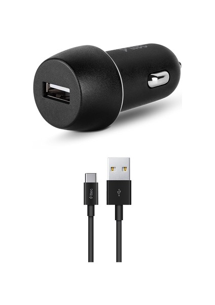 Smartcharger 2.1A Araç Şarj Aleti + Usb-C Kablo