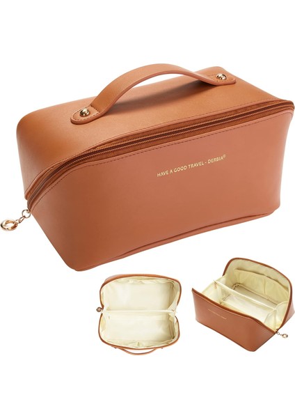 Makyaj Çantası Kişisel Bakım Ürünleri Organizer Pu Deri Güzellik Seyahat Çanta