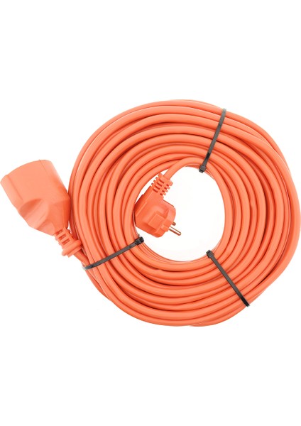 20 Metre Uzatma Kablosu 3 x 1 mm Ttr Bakır Kablo Erkek Fiş Dişi Fiş Baskılı Seyyar Ara Kablo