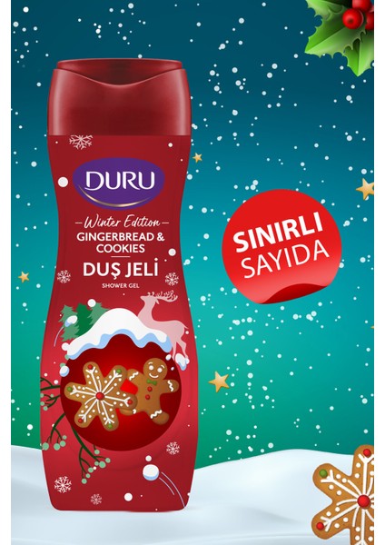 Winter Edition Gingerbread & Cookies Duş Jeli 3 x 450 ml Duş Lifi