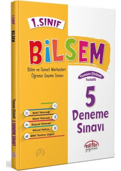 1. Sınıf BİLSEM Deneme Havuzu ve Mülakat Kitabı