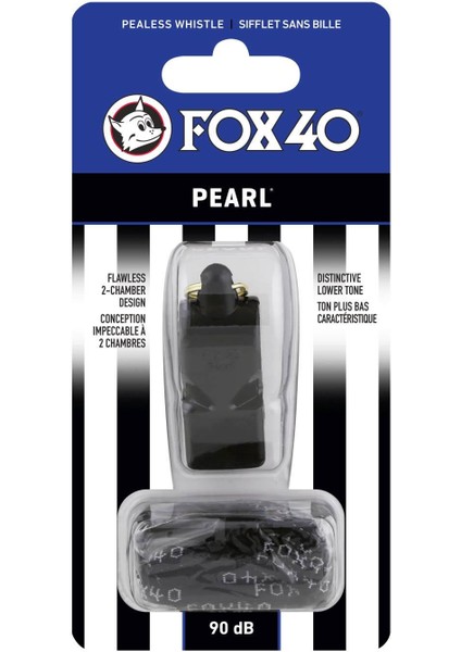 Fox 40 Pearl Official Düdük Siyah - Ipli 9701-0008