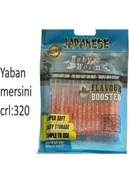 Japanese Baby Worm Kokulu Lrf Silikon Yapay Yem 45MM 15ADET fiyatları