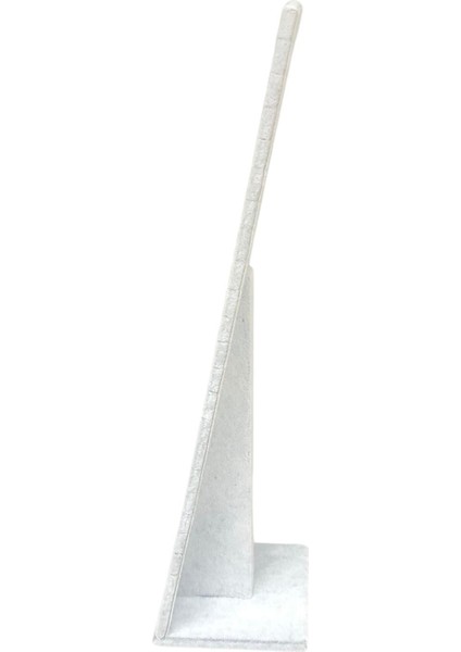 Kolye & Zincir Standı Ayaklı Gri Süet 40 cm