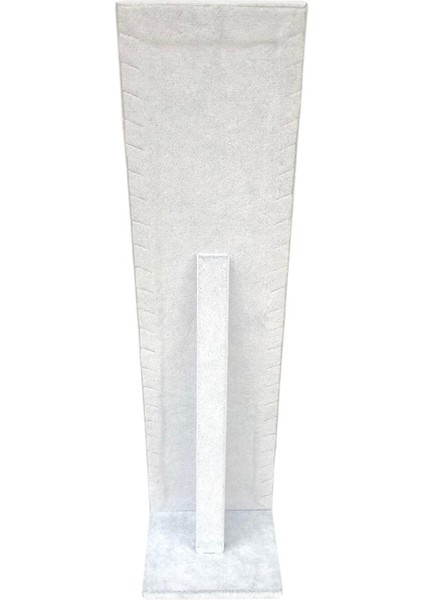 Kolye & Zincir Standı Ayaklı Gri Süet 40 cm