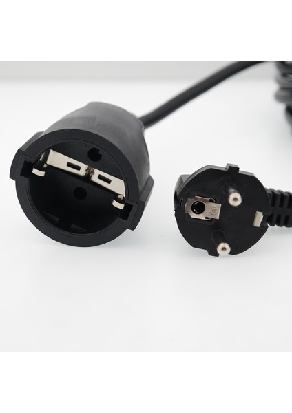 25 Metre Uzatma Kablosu 3 x 1,5 mm Ttr Bakır Kablo Erkek Fiş Dişi Fiş Baskılı Seyyar Ara Kablo