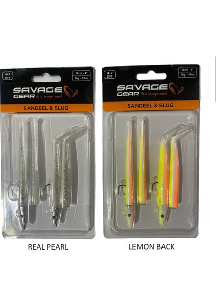 Sandeel And Slug 10CM 10GR 4+2 Adet Suni Silikon Yem