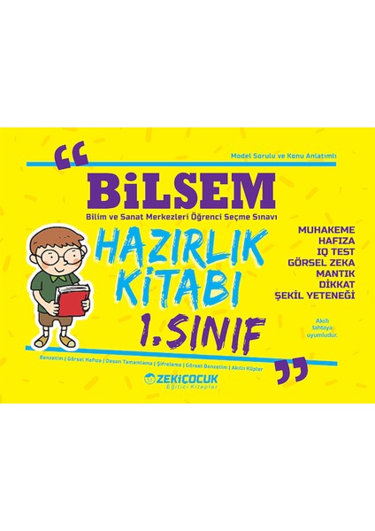 1. Sınıf BİLSEM Deneme Sınavı ve Hazırlık Kitabı Seti