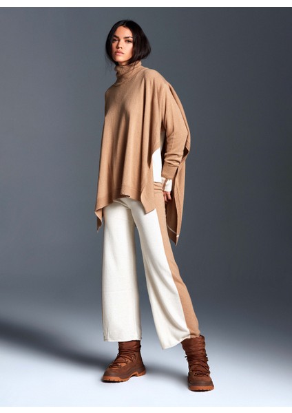 Yüksek Bel Normal Ekru Kadın Pantolon Ptkd03004 fiyatları