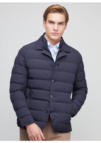 Lacivert Erkek Mont BBFW23MJC015