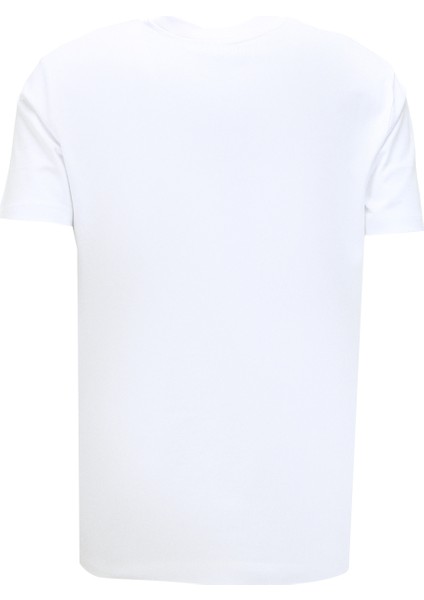 Bisiklet Yaka Beyaz Erkek T-Shirt UMA23007TS fiyatları