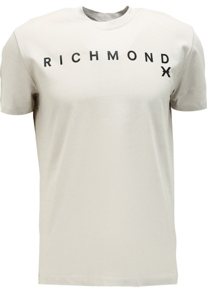 Bisiklet Yaka Mavi Erkek T-Shirt UMA23082TS