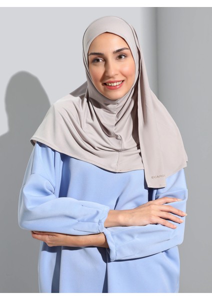 ST500-SANDY Türban Şal 10 Açık Vizyon- Açık Vizon - Ecardin