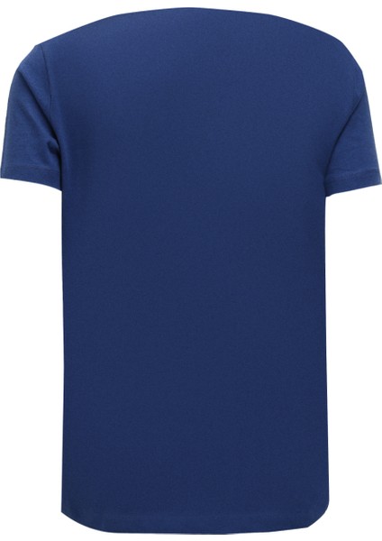 Bisiklet Yaka Mavi Erkek T-Shirt UMA23082TS2 fiyatları