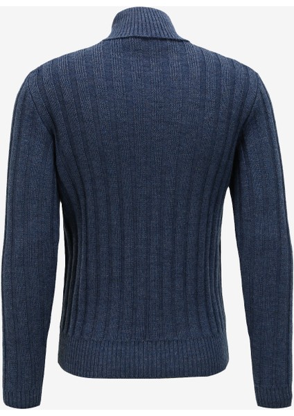 Bisiklet Yaka Slim Fit Lacivert Erkek Kazak 61101130 fiyatları