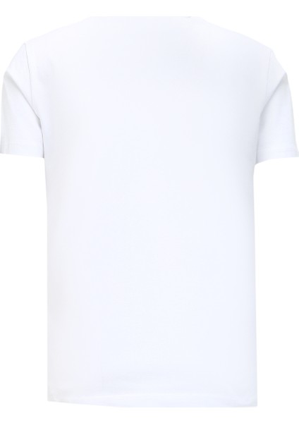 Bisiklet Yaka Beyaz Erkek T-Shirt UMA23140TS fiyatları