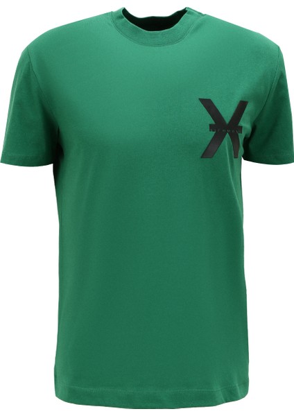 Bisiklet Yaka Yeşil Erkek T-Shirt UMA23140TS