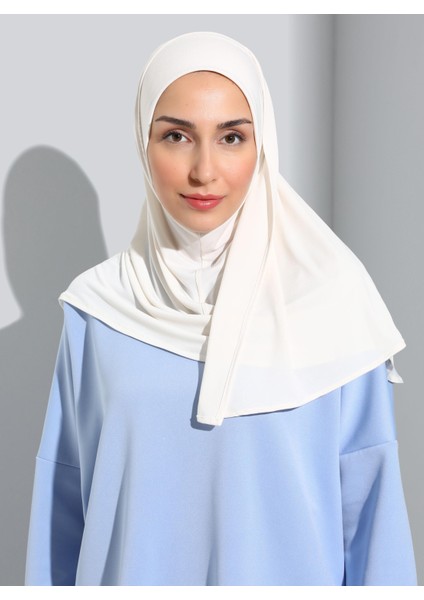 ST500-SANDY Türban Şal 05 Krem- Krem - Ecardin