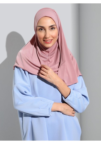 ST500-SANDY Türban Şal 13 Pudra - Pudra- Ecardin