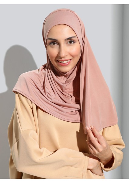 ST500-SANDY Türban Şal 16 Somon- Somon - Ecardin