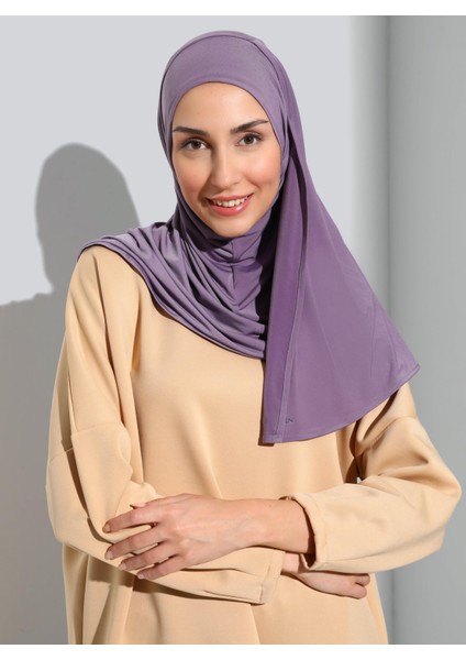 ST500-SANDY Türban Şal 18 Mürdüm- Mürdüm- Ecardin