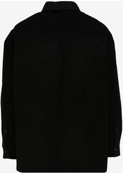 Slim Fit Gömlek Yaka Siyah Erkek Gömlek UMA23111CA fiyatları