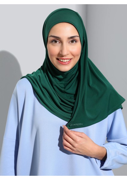 ST500-SANDY Türban Şal 21 Zümrüt- Zümrüt Yeşili - Ecardin