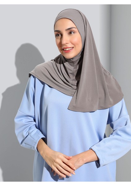 ST500-SANDY Türban Şal 09 Koyu Vizyon- Koyu Vizon - Ecardin