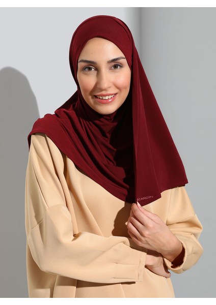 ST500-SANDY Türban Şal 06 Bordo - Bordo - Ecardin