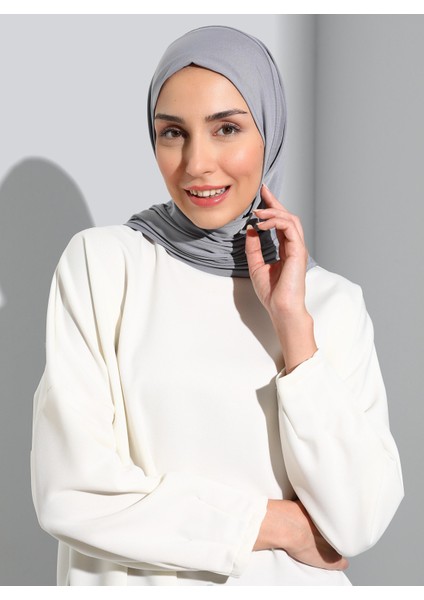 ST500-SANDY Türban Şal 42 Kot Mavi - Kot Mavi - Ecardin