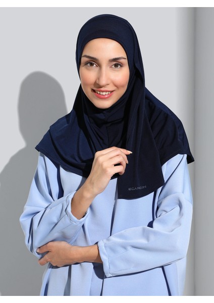 ST500-SANDY Türban Şal 03 Lacivert - Lacivert- Ecardin
