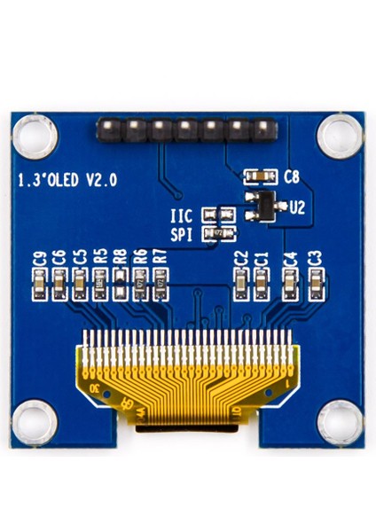 1.3 inç SPI OLED LCD Modülü + 7 Pin Header