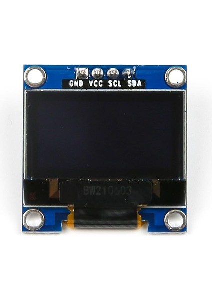 0.96 inç 4 Pinli I2C OLED LCD Modülü (Mavi)