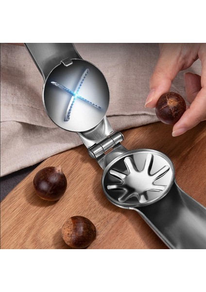 03 304 Paslanmaz Çelik Kestane Makinesi 2-In-1 Kestane Fındık Kesici Ceviz Pense Fındık Kraker Sheller Kestane Açacağı Mutfak Aletleri (Yurt Dışından) modelleri