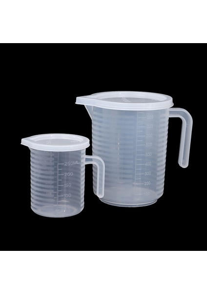 3500ML Mutfak Gereçleri 300-5000ML Şeffaf Plastik Ölçüm Kabı Bardak Kapaklı Mutfak Sıvı Ölçü Sürahi Bardak Konteyner (Yurt Dışından)