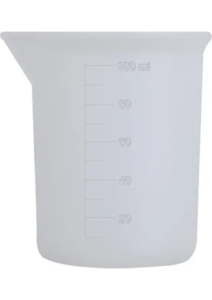 Beyaz 100 ml Mutfak Ölçüm Kabı Temizle Terazi Silikon Reçine Tutkal Dıy Aracı Takı Yapmak Pratik Iyi Sapları Ölçme Aracı (Yurt Dışından)