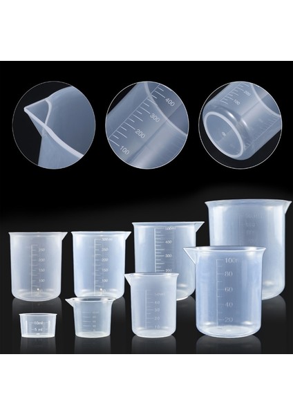 500 ml 2 Adet 1-50 Adet Plastik Mezun Ölçüm Kabı Sıvı Kabı Epoksi Reçine Silikon Yapma Aracı Şeffaf Karıştırma Kabı Araçları 20-1000 ml (Yurt Dışından)