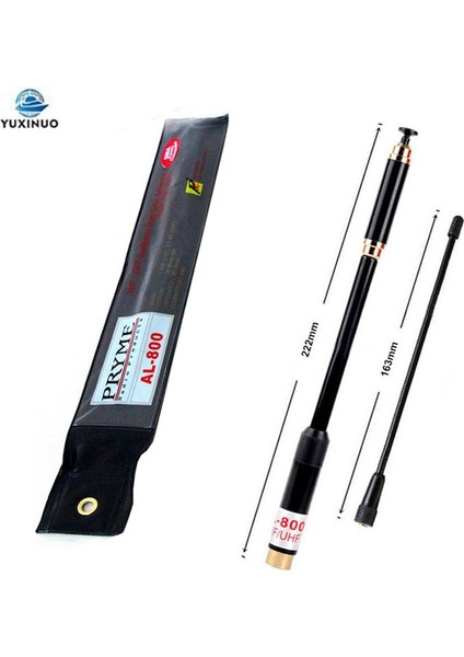 Bnc Pryme AL800 Sma-F Dişi/sma Erkek/bnc 144/430MHZ Dual Band AL-800 Kenwood Yaesu Baofeng Radyo Için Yüksek Kazançlı Teleskopik Anten (Yurt Dışından) fiyatları