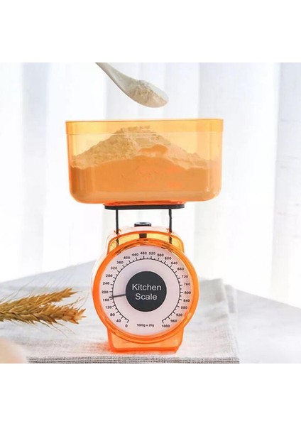 Rastgele Renk Mutfak Terazisi Şeffaf Ölçek Yüksek Hassasiyetli Uzun Işaretçi Tartı Güçlü Rulman 1 kg Mekanik Terazi Restoran Kaynağı (Yurt Dışından) modelleri