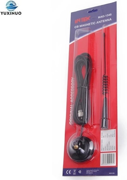 Siyah MAG-1345 26MHZ 27MHZ 28MHZ Yüksek Kazançlı Cb Radyo Anteni Manyetik Tabanlı PL259 Konnektörü Cb-27 CB-40M Vatandaş Bant Radyo (Yurt Dışından)