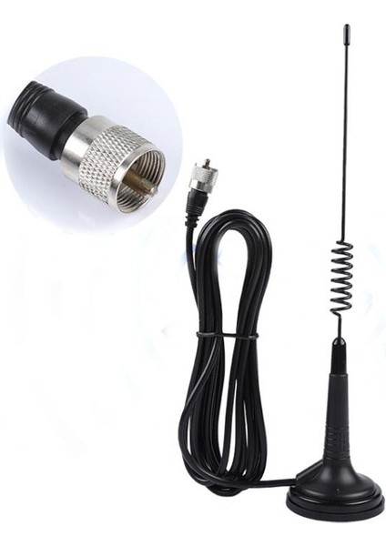 Siyah MAG-1345 26MHZ 27MHZ 28MHZ Yüksek Kazançlı Cb Radyo Anteni Manyetik Tabanlı PL259 Konnektörü Cb-27 CB-40M Vatandaş Bant Radyo (Yurt Dışından) modelleri
