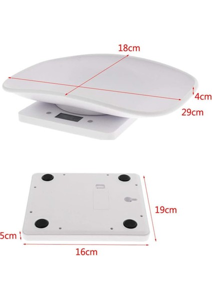 3kg-0.1g 10KG/1G Çok Fonksiyonlu Evcil Hayvan Ölçeği Bebek Evcil Hayvan Vücut Tartı Için Tepsi ile Doğru Tartım Tepsi Ölçeği Mutfak Terazisi 29X21X5CM (Yurt Dışından) indirimleri