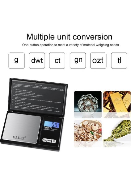 0.1G-500G Yüksek Hassasiyetli Mutfak Terazisi Paslanmaz Çelik Dijital Takı Ölçeği Dijital Cep Ölçeği Altın Gram Denge Tartı Taşınabilir (Yurt Dışından) fırsatları