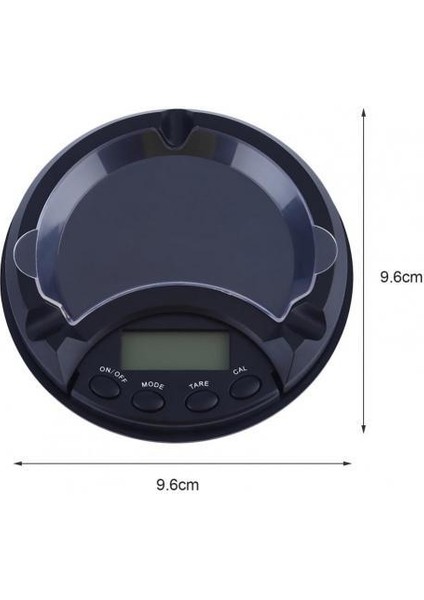 Siyah Küllük Şekli Yüksek Hassasiyetli Elektronik Terazi Taşınabilir Dijital Ekran Takı Ölçeği Küçük Nesne Elektronik Terazi (Yurt Dışından)