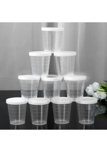 2 Adet 100 ml 10 Adet 30 ml Ilaç Ölçüm Ölçü Bardak Beyaz Kapaklı Kapaklı Şeffaf Konteyner Şeffaf Mezun Ölçüm Kabı Sıvı Tutucu (Yurt Dışından) modelleri