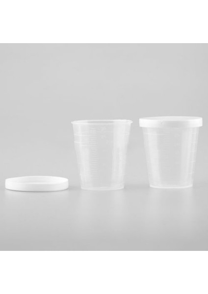 2 Adet 100 ml 10 Adet 30 ml Ilaç Ölçüm Ölçü Bardak Beyaz Kapaklı Kapaklı Şeffaf Konteyner Şeffaf Mezun Ölçüm Kabı Sıvı Tutucu (Yurt Dışından) fırsatları