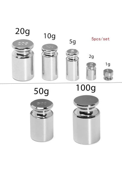 1G2G5G10G20G 5 Adet Aracı Ev Aracı Ağırlık Ölçümü Tartı Terazi Ölçek Ağırlıkları Setleri Krom Kaplama Doğru Kalibrasyon Seti (Yurt Dışından) modelleri