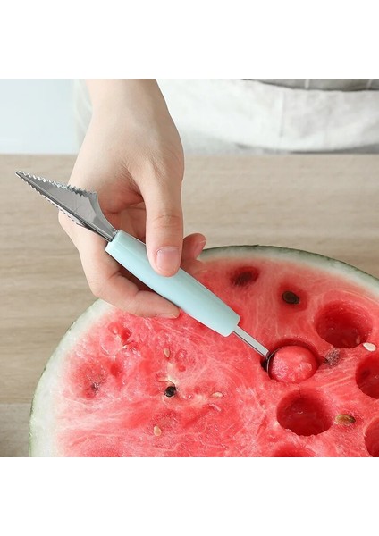 Pembe Karpuz Kaşığı Meyve Oyma Bıçağı Dondurma Kazma Kepçe Karpuz Dilimleme Kesici Kepçe Dıy Soğuk Yemekleri Araçlar Dilimleme Kesici (Yurt Dışından)