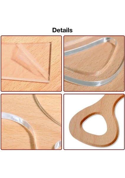 Stil 2 Akrilik Kesme Şablonu Şeffaf Saplı Kesme Tahtası Yönlendirici Şablonları Ağaç Işleme Izleme Şablonları Kesim Kılavuzu Araçları 3 Stil (Yurt Dışından) modelleri